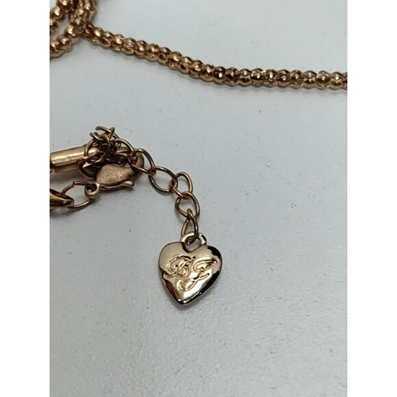 Betsey Johnson Gold Tone Skull Necklace With Multiple Skulls & Crystats - Picture 3 of 5